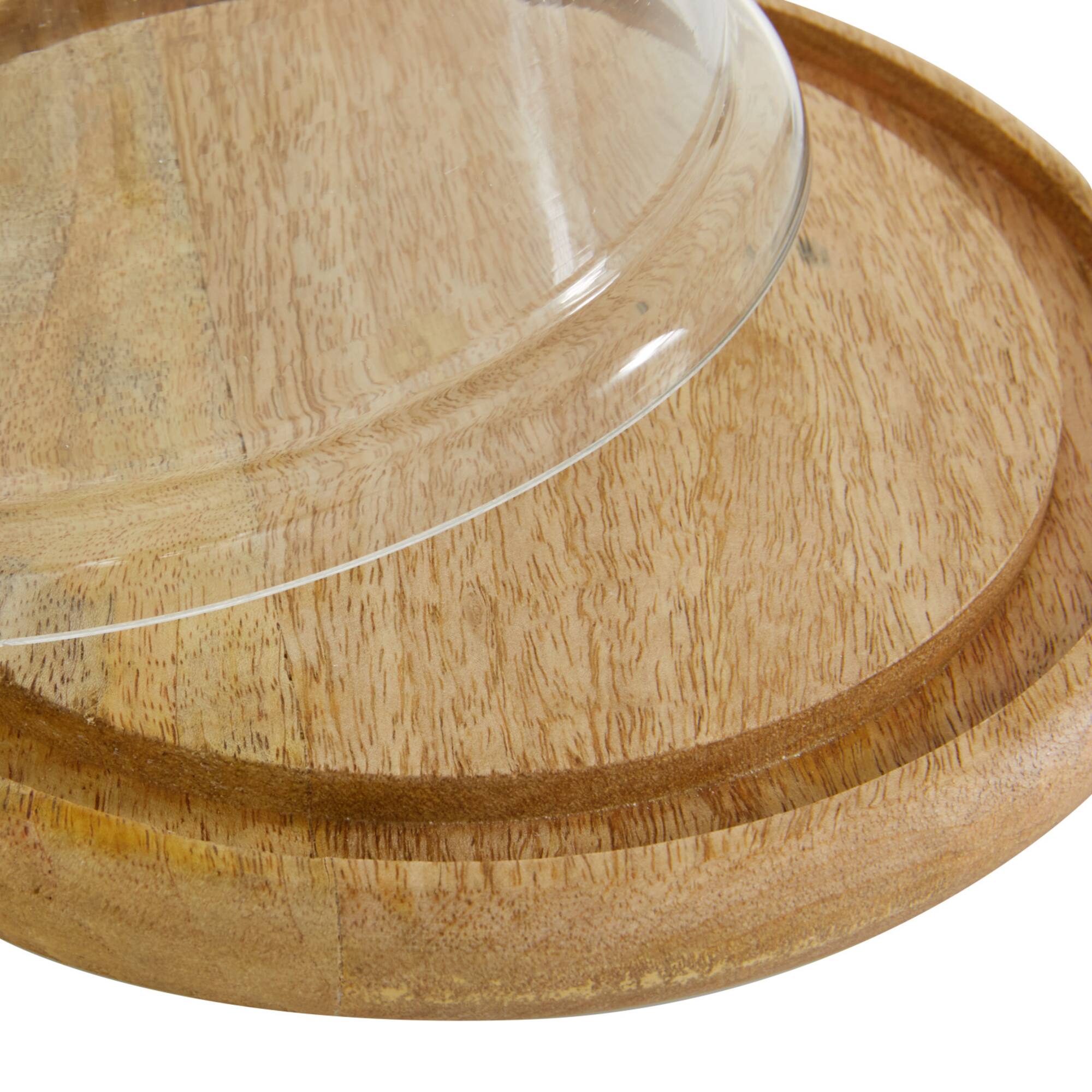 11" Clear Glass Farmhouse Serving Tray